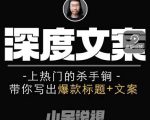 小呆短视频深度文案课，上热门的杀手锏，带你写出爆款标题+文案天风资源网，提供全网火热网站资源、培训资料、课程、创业教程天风资源网
