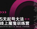 大播·五天起号魔鬼训练营，告别光学不练，逼自己上车，成败与否，5天拿到结果天风资源网，提供全网火热网站资源、培训资料、课程、创业教程天风资源网