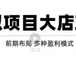 虚拟项目月入几万大店玩法分享，多店操作利润倍增（快速起店盈利）天风资源网，提供全网火热网站资源、培训资料、课程、创业教程天风资源网