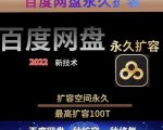 百度网盘无限扩容技术，外面卖399的，无论自己用还是用做引流都可以天风资源网，提供全网火热网站资源、培训资料、课程、创业教程天风资源网
