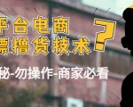 外面收费2980的全平台电商白嫖撸货技术（仅揭秘勿操作-商家防范必看）天风资源网，提供全网火热网站资源、培训资料、课程、创业教程天风资源网