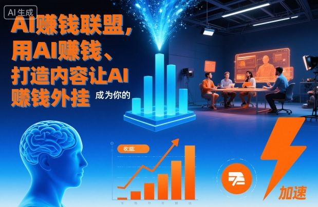 AI賺钱联盟，用AI賺钱、打造内容让AI成为你的賺钱外挂天风资源网，提供全网火热网站资源、培训资料、课程、创业教程天风资源网