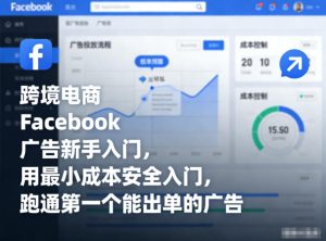 跨境电商Facebook广告新手入门,用最小成本安全入门,跑通第一个能出单的广告天风资源网,2026年精选热门网站资源、培训资料、虚拟资料、创业教程天风资源网
