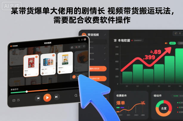 某带货爆单大佬用的剧情长视频带货搬运玩法，需要配合收费软件操作天风资源网，提供全网火热网站资源、培训资料、课程、创业教程天风资源网