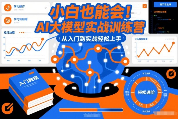 小白也能会！AI大模型实战训练营，从入门到实战轻松上手-天风资源网