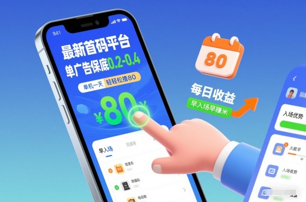 最新首码平台，单广告保底0.2-0.4，单机一天轻松撸80，早入场早賺米【揭秘】-天风资源网
