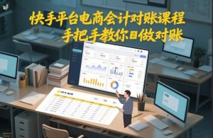 快手平台电商会计对账课程，手把手教你做对账-天风资源网