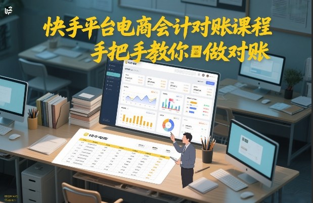 快手平台电商会计对账课程，手把手教你做对账-天风资源网
