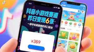 抖音小游戏赛道，昨日变现600+，零基础一部手机就能做的风口副业【揭秘】-天风资源网