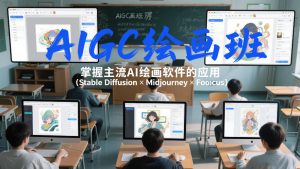 AIGC绘画班,掌握主流Ai绘画软件的应用(Stable Diffusion x Midjourney x Fooocus)-天风资源网