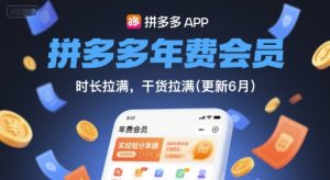 拼多多年费会员，实经验分享操，时长拉满，干货拉满(更新26年2月)-天风资源网