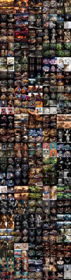 460+专业Midjourney珠宝摄影AI提示词戒指，项链-耳环-手链-宝石等，立即开始创作珠宝艺术-天风资源网