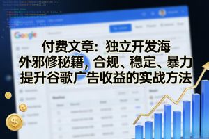 付费文章：独立开发海外邪修秘籍，合规、稳定、暴力提升谷歌广告收益的实战方法-天风资源网
