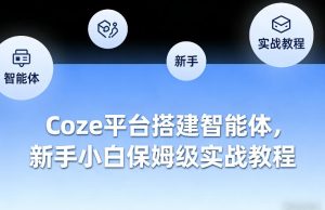 Coze平台搭建智能体，新手小白保姆级实战教程-天风资源网