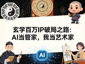 玄学百万IP破局之路：AI当管家，我当艺术家-天风资源网