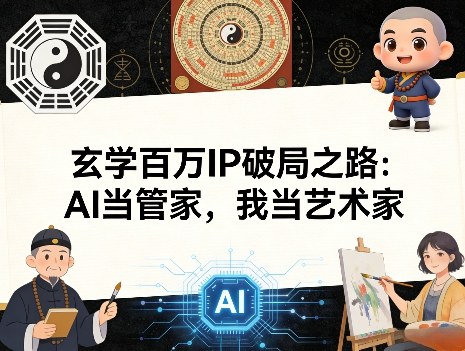 玄学百万IP破局之路：AI当管家，我当艺术家-天风资源网