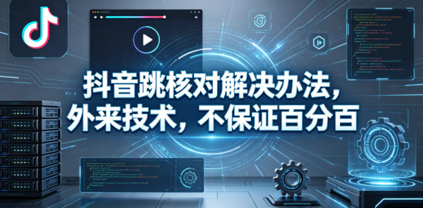 抖音跳核对解决办法，外来技术，不保证百分百-天风资源网