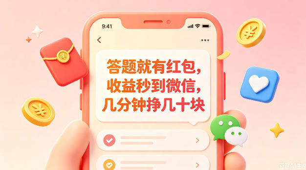 答题就有红包，收益秒到微信，几分钟挣几十块，学生党上班族宝妈都可以玩【揭秘】-天风资源网
