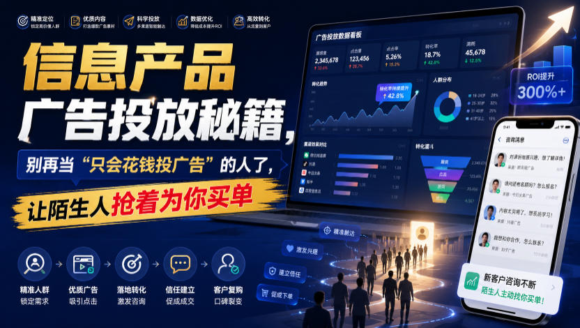 信息产品广告投放秘籍，别再当“只会花钱投广告”的人了，让陌生人抢着为你买单【原创双语字幕】-天风资源网