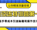 卓凡引流特训营第一期:高手零成本引流秘籍和操作技巧,让你精准流量倍增天风资源网,提供全网火热网站资源、培训资料、课程、创业教程天风资源网