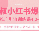狼叔小红书爆款推广引流训练课4.0，手把手带你玩转小红书天风资源网，提供全网火热网站资源、培训资料、课程、创业教程天风资源网