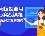 2021闲鱼副业月入过万实战课程：从开店到选择货源到引流，全程实战教学天风资源网，提供全网火热网站资源、培训资料、课程、创业教程天风资源网