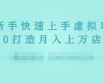 2022年虚拟项目实战指南，新手从0打造月入上万店铺天风资源网，提供全网火热网站资源、培训资料、课程、创业教程天风资源网
