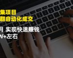虚拟图集项目:矩阵站群自动化成交,3-5个月实现快速赚钱月入1W+左右天风资源网,提供全网火热网站资源、培训资料、课程、创业教程天风资源网