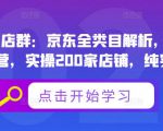 贝千电商店群:京东全类目解析,京东店群专业运营,实操200家店铺,纯实战经验天风资源网,提供全网火热网站资源、培训资料、课程、创业教程天风资源网
