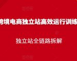 跨境电商独立站高效运行训练营,独立站全链路拆解天风资源网,提供全网火热网站资源、培训资料、课程、创业教程天风资源网