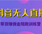 抖音无人直播带货赚佣金陪跑训练营(价值6980元)天风资源网,提供全网火热网站资源、培训资料、课程、创业教程天风资源网