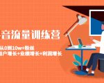 美业抖音流量训练营:从0到10w+粉丝 让你的门店用户增长+业绩增长+利润增长天风资源网,提供全网火热网站资源、培训资料、课程、创业教程天风资源网