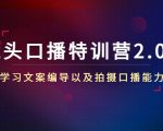 镜头口播特训营2.0版，学习文案编导以及拍摄口播能力（50节课时）天风资源网，提供全网火热网站资源、培训资料、课程、创业教程天风资源网