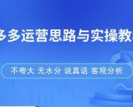 拼多多店铺运营思路与实操教程,快速学会拼多多开店和运营,少踩坑,多盈利天风资源网,提供全网火热网站资源、培训资料、课程、创业教程天风资源网