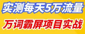 百度万词霸屏实操项目引流课,30天霸屏10万关键词天风资源网,提供全网火热网站资源、培训资料、课程、创业教程天风资源网