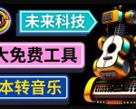 抢先体验未来Ai科技-文本转音乐工具，只需输入文字描述，即可创作歌曲和音乐天风资源网，提供全网火热网站资源、培训资料、课程、创业教程天风资源网