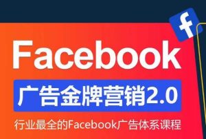 Facebook广告营销体系化教程,Facebook广告金牌营销2.0,行业最全的Facebook广告体系课程天风资源网,提供全网火热网站资源、培训资料、课程、创业教程天风资源网