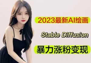 2023最新AI绘画Stable Diffusion,原创不用愁日赚1000+【软件+教程】天风资源网,提供全网火热网站资源、培训资料、课程、创业教程天风资源网