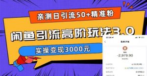 亲测日引50+精准粉,闲鱼引流高阶玩法3.0,实操变现3000元【揭秘】天风资源网,提供全网火热网站资源、培训资料、课程、创业教程天风资源网