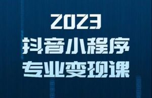2023年抖音小程序变现保姆级教程，0粉丝新号，无需实名，3天起号，第1条视频就有收入天风资源网，提供全网火热网站资源、培训资料、课程、创业教程天风资源网