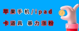最新利用苹果手机/ipad的ios系统,卡道具搬短视频,百分百过原创天风资源网,提供全网火热网站资源、培训资料、课程、创业教程天风资源网