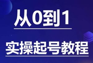 石野·小白起号实操教程，​掌握各种起号的玩法技术，了解流量的核心天风资源网，提供全网火热网站资源、培训资料、课程、创业教程天风资源网