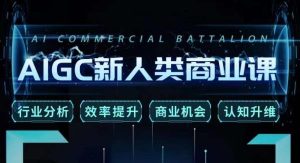 张诗童·AIGC新人类商业课,行业分析/效率提升/商业机会/认知升维天风资源网,提供全网火热网站资源、培训资料、课程、创业教程天风资源网