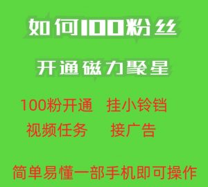最新外面收费398的快手100粉开通磁力聚星方法操作简单秒开天风资源网，提供全网火热网站资源、培训资料、课程、创业教程天风资源网