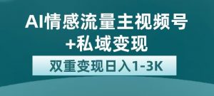 全新AI情感流量主视频号+私域变现，日入1-3K，平台巨大流量扶持【揭秘】天风资源网，提供全网火热网站资源、培训资料、课程、创业教程天风资源网
