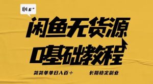 独家闲鱼无货源详细玩法，简简单单日八百+，长期稳定副业【揭秘】天风资源网，提供全网火热网站资源、培训资料、课程、创业教程天风资源网