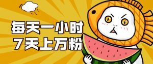 暴力涨粉项目：每天一小时，七天上万粉【揭秘】天风资源网，提供全网火热网站资源、培训资料、课程、创业教程天风资源网