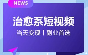 日引流500+的治愈系短视频,当天变现,小白月入过万首天风资源网,提供全网火热网站资源、培训资料、课程、创业教程天风资源网