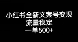 小红书全新文案号变现，流量稳定，一单收入500+天风资源网，提供全网火热网站资源、培训资料、课程、创业教程天风资源网