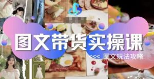 图文带货实操课,图文玩法攻略玩法天风资源网,提供全网火热网站资源、培训资料、课程、创业教程天风资源网